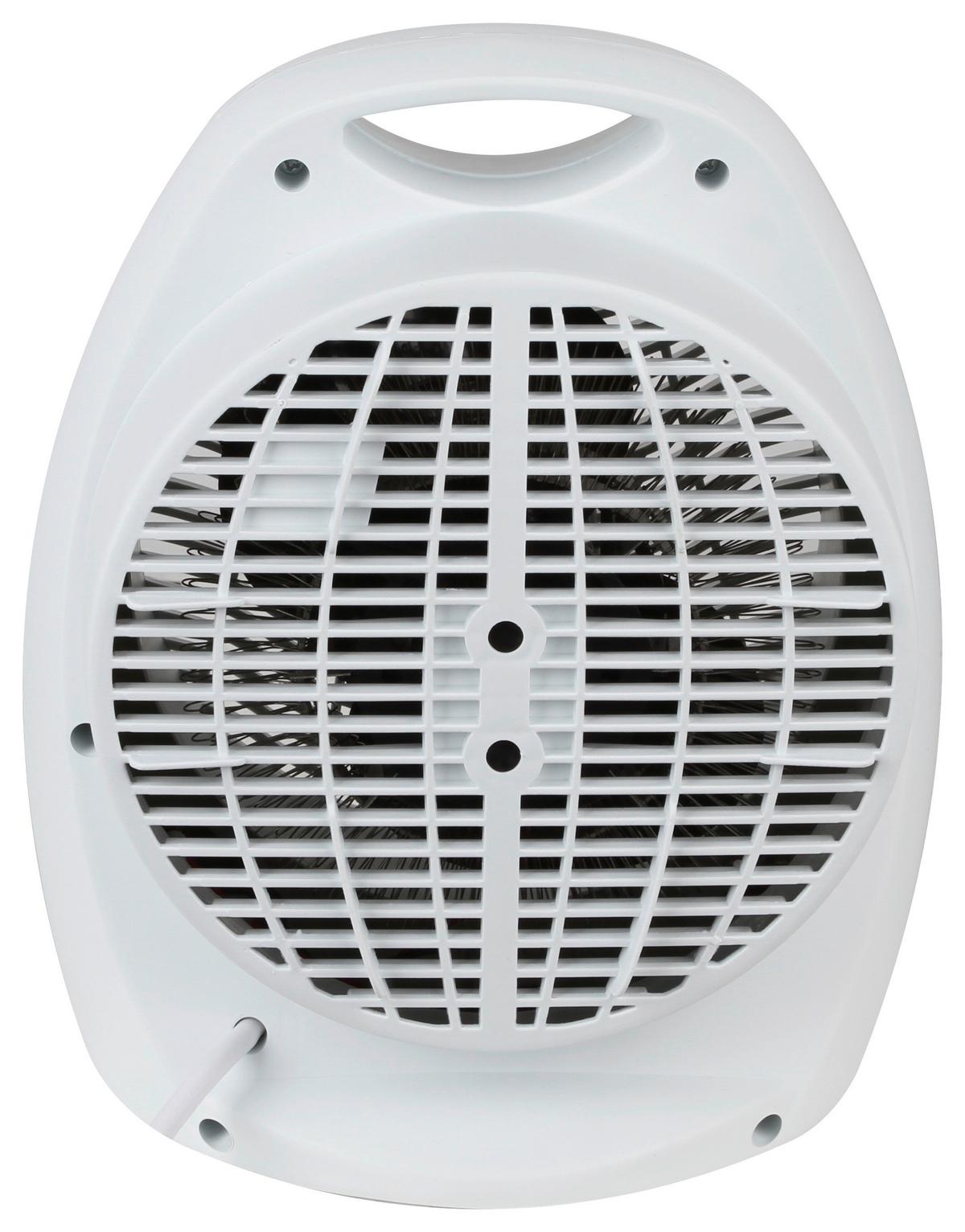 Heizstrahler Worm in Weiß max. 1000/2000 Watt - Weiß, KONVENTIONELL, Kunststoff (22/12,5/26cm) - Insido