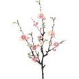 Dekozweig Quittenzweig Cherry in Rosa - Rosa/Braun, Kunststoff/Textil (75cm) - MÖMAX modern living