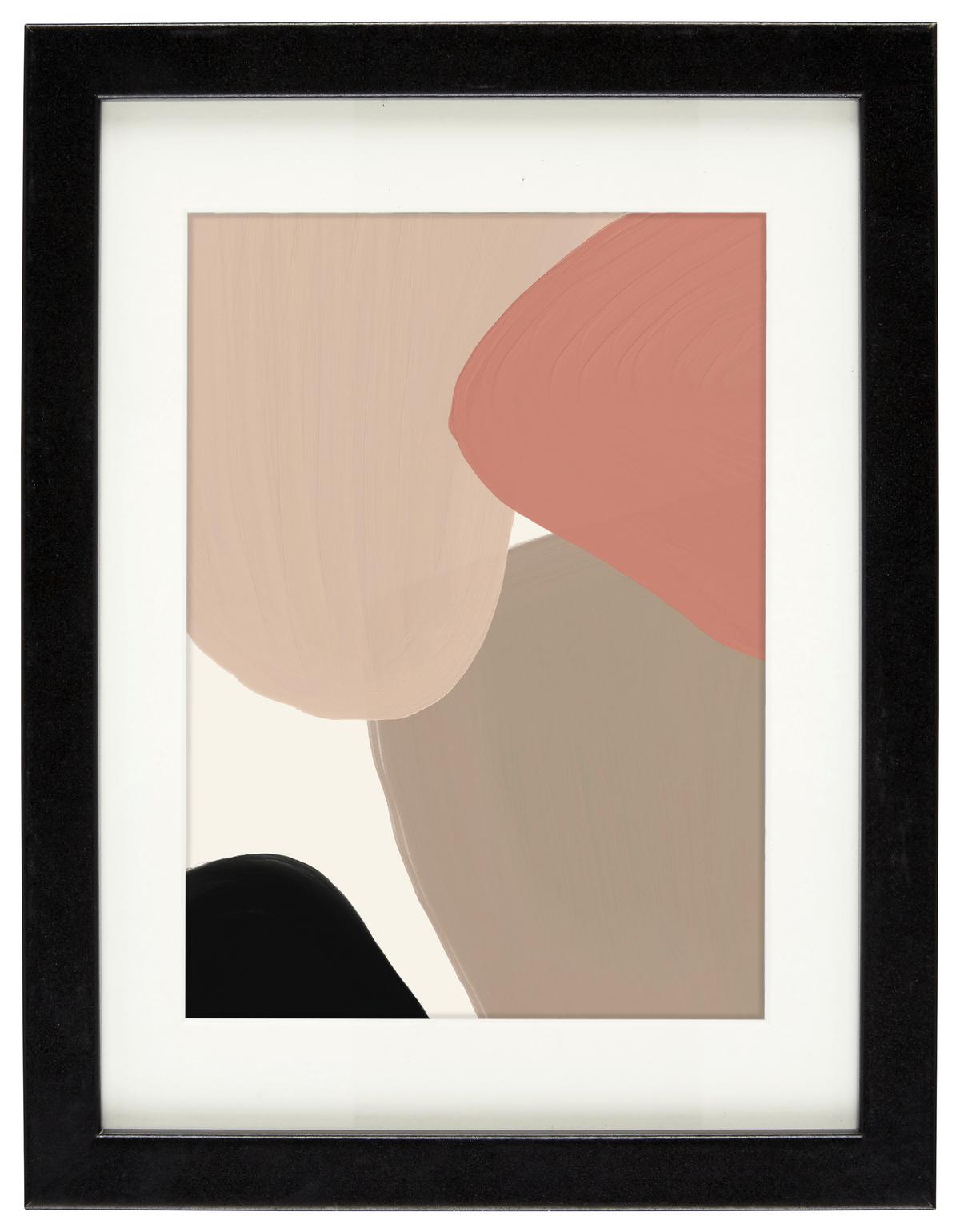 Bilderrahmen Gitta in Schwarz ca. 18x24cm - Schwarz, MODERN, Glas/Holzwerkstoff (18/24cm) - Modern Living