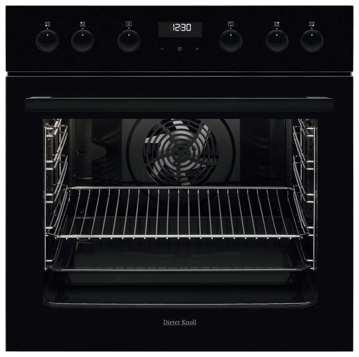 Einbauherd DKU35907BK - Schwarz, Basics, Glas/Metall (59,4/59,4/56,8cm) - Dieter Knoll