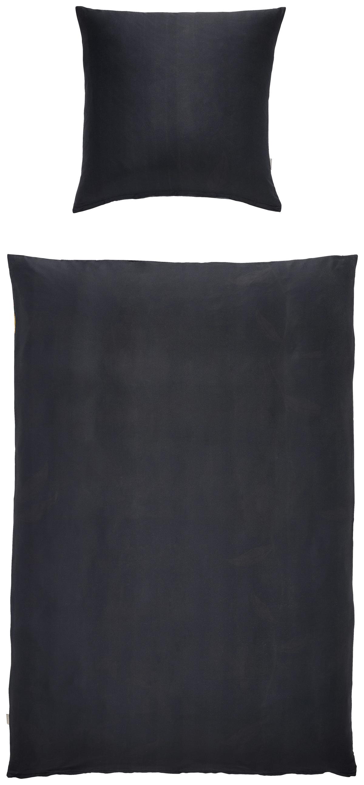 POŚCIEL DWUSTRONNA FLEUR - czarny, Konventionell, tkanina (135/200cm) - Essenza