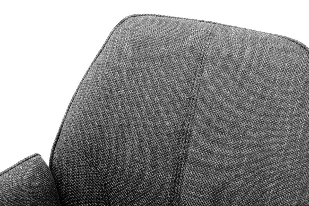 KRZESŁO Z PODŁOKIETNIKAMI PEMBA - czarny/szary, Design, metal/tkanina (58/87/61cm) - Carryhome