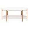 SOFFBORD STRUT - vit/naturfärgad, Modern, trämaterial/trä (100/50/45cm) - Mömax