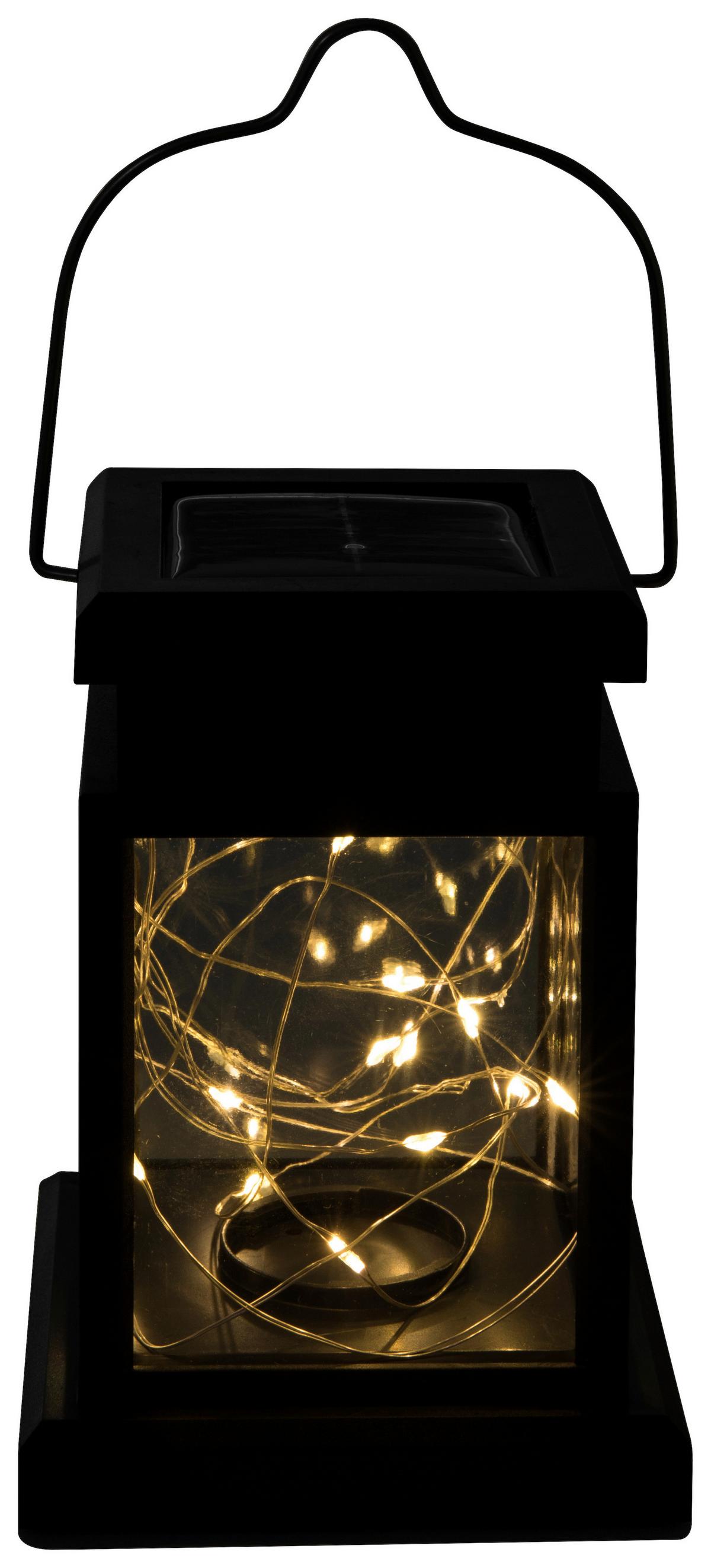 Solarleuchte Marge in Schwarz - Schwarz, Modern, Kunststoff (8,8/8,8/21cm) - Modern Living