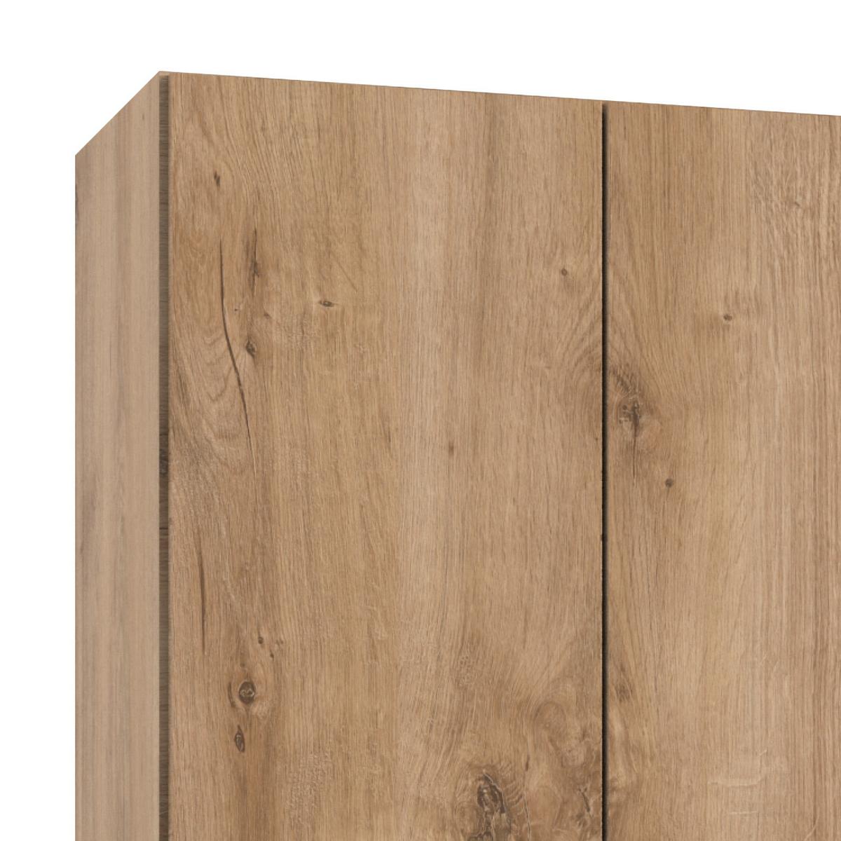 Ormar S Klasičnim Vratima Level 36 A - boje hrasta/boje kroma, Moderno, drvni materijal (250/236/58cm) - Modern Living