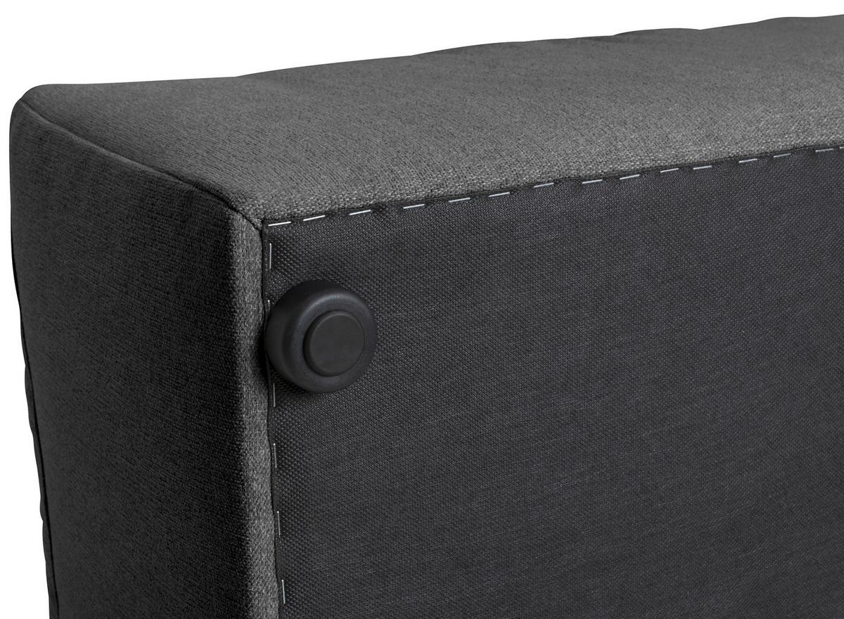 SOFAELEMENT LENA - Anthrazit, Design, Kunststoff/Textil (100/73/100cm) - Max Winzer