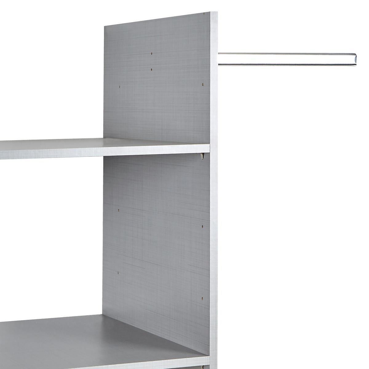 Belső Elosztás Tolóajtós Szekrényhez - szürke, fa (87/147/50cm)