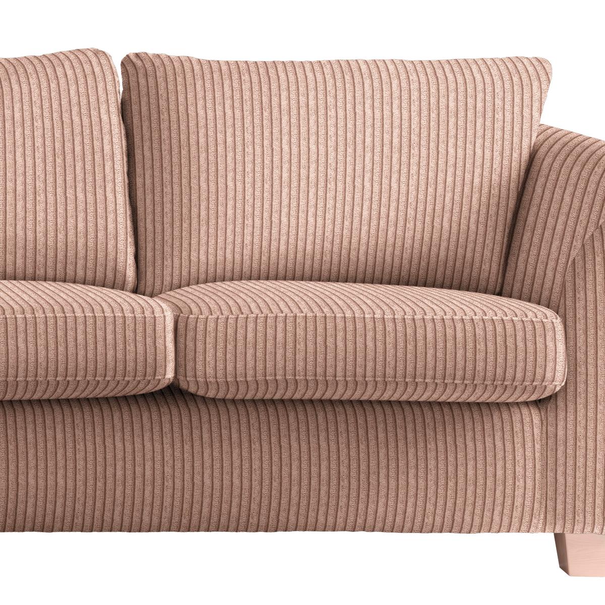 2-Sitzer-Sofa Devado Altrosa Cord - Altrosa/Naturfarben, Holz/Textil (190/70-85/95cm) - Mömax