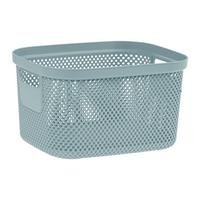 Aufbewahrungskörbchen Stine M Blau ca. 6l - Blau, MODERN, Kunststoff (27/21,5/15cm)