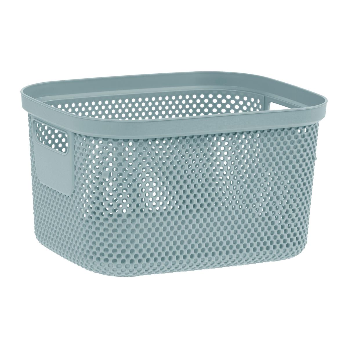 Aufbewahrungskörbchen Stine M Blau ca. 6l - Blau, MODERN, Kunststoff (27/21,5/15cm)