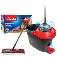 Bodenreinigungsset Vileda- Ultramax Schwarz/Rot, 2-teilig - Rot/Schwarz, Basics, Kunststoff (48,6/29,6/31cm) - Vileda