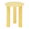 TABLE D'APPOINT LARGO -TREND- - jaune, LIFESTYLE, verre/bois (40/40cm) - Premium Living