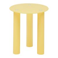 Kisasztal Largo - sárga, Lifestyle, Üveg/fa (40/40/40cm) - Premium Living