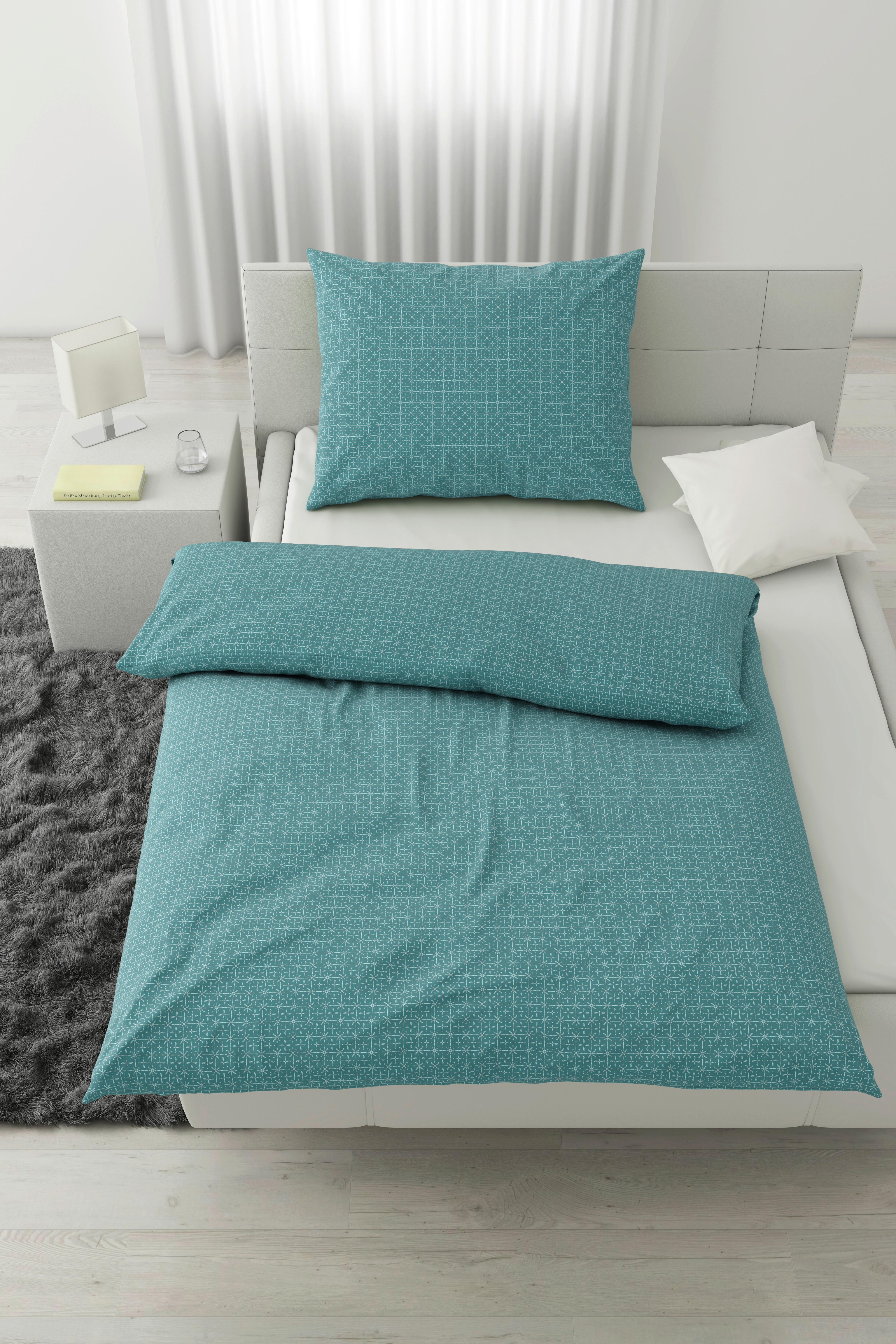 Ágyneműhuzat-garnitúra Laura - kék, Konventionell, textil (140/200cm) - Modern Living