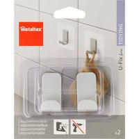 Öntapadós Akasztó Clever - műanyag (5/5cm) - Metaltex
