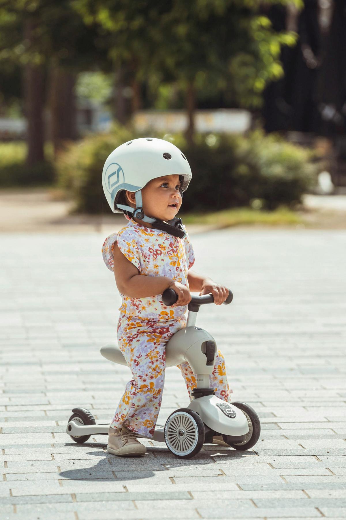 HULAJNOGA DLA DZIECI HIGHWAYKICK 1 - jasnoszary, Trend, tworzywo sztuczne/metal (24/37/55cm) - Scoot and Ride