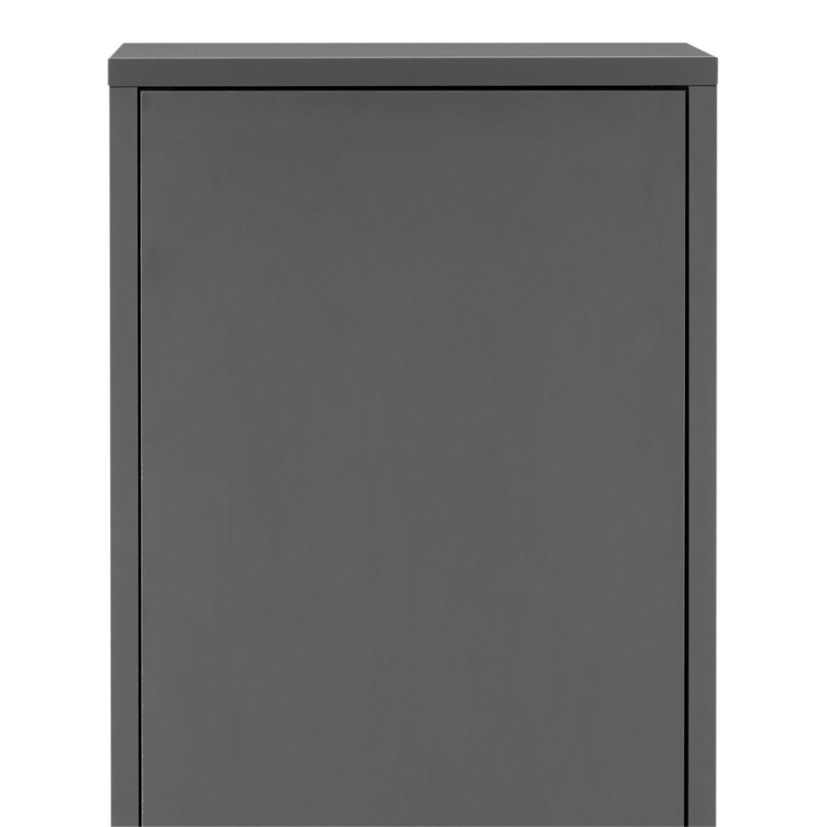 Hängeschrank Bounty in Anthrazit - Anthrazit, MODERN, Holzwerkstoff (132/41/32cm) - Mömax