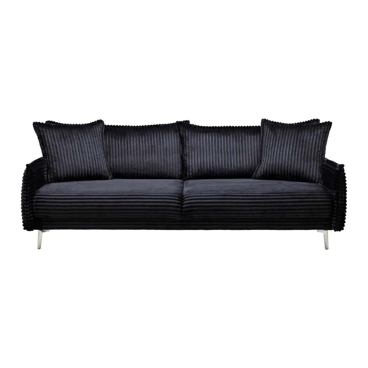 Mega Sofa Kiss - boje kroma/crna, Moderno, drvo/metal (241/90/117cm) - Mömax