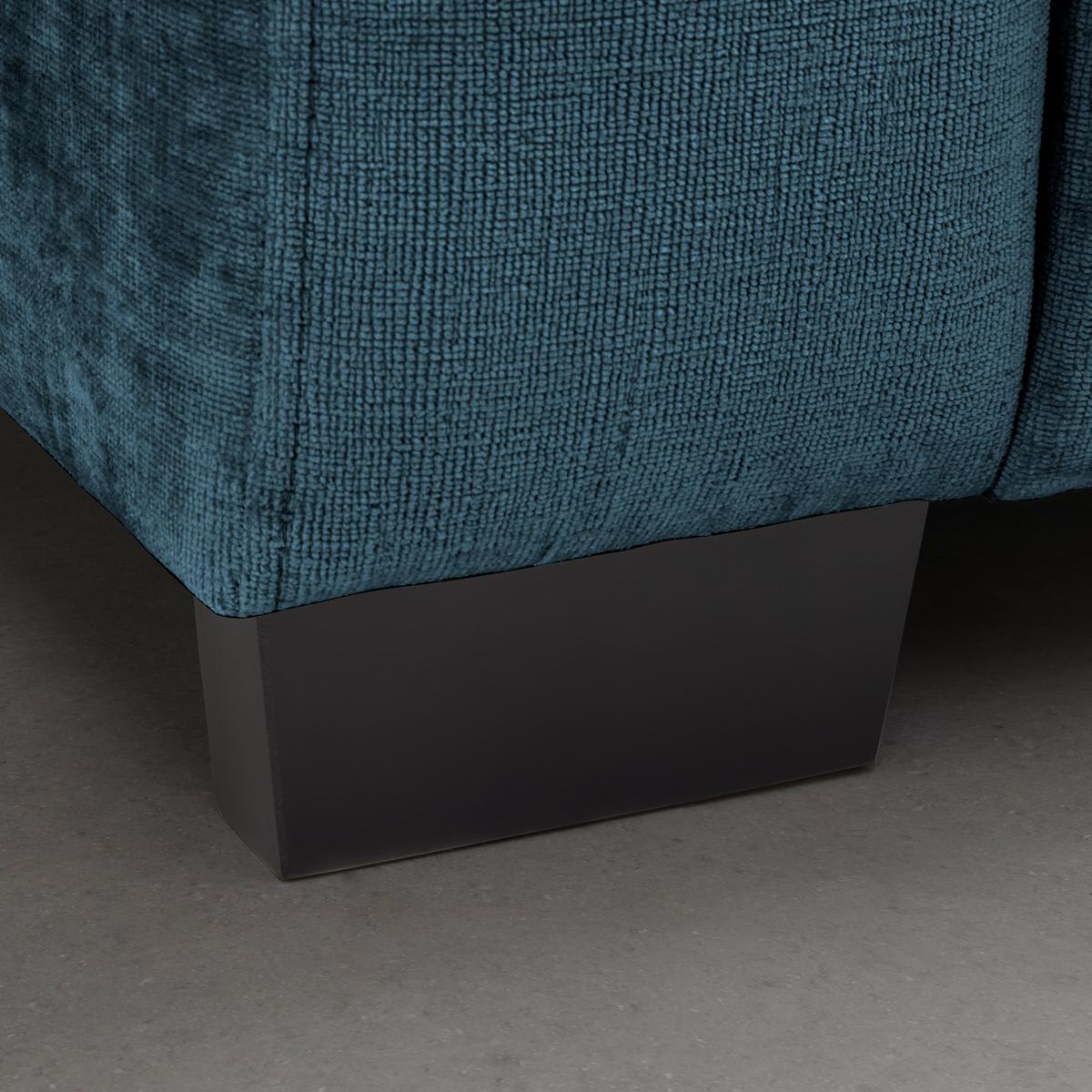 Bigsofa Matteo Petrol - Petrol/Schwarz, Modern, Holz (246/93/124cm) - Based