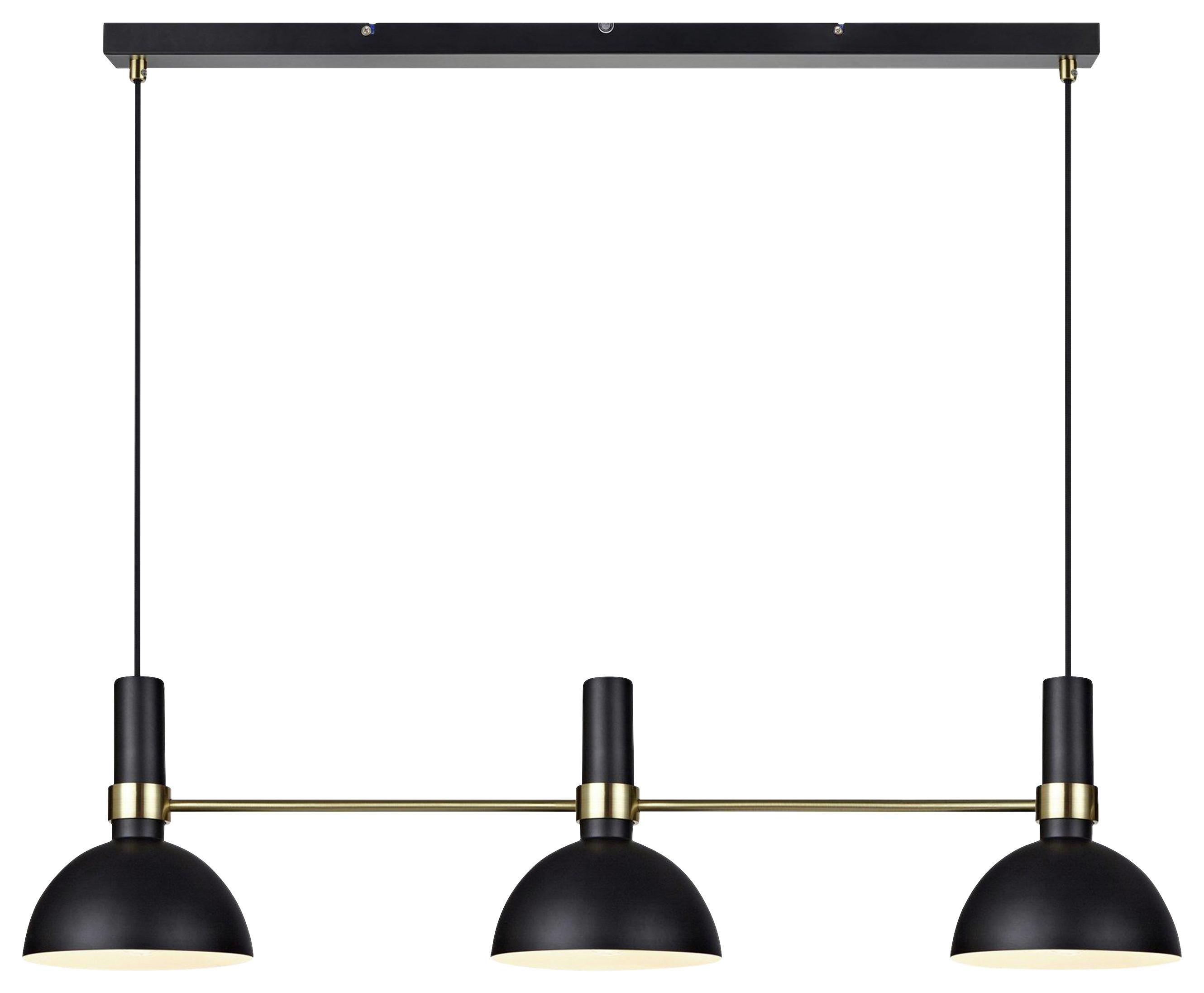 Pendelleuchte Larry Schwarz max. 60 Watt - Schwarz, Basics, Metall (19/19/24cm) - Markslöjd