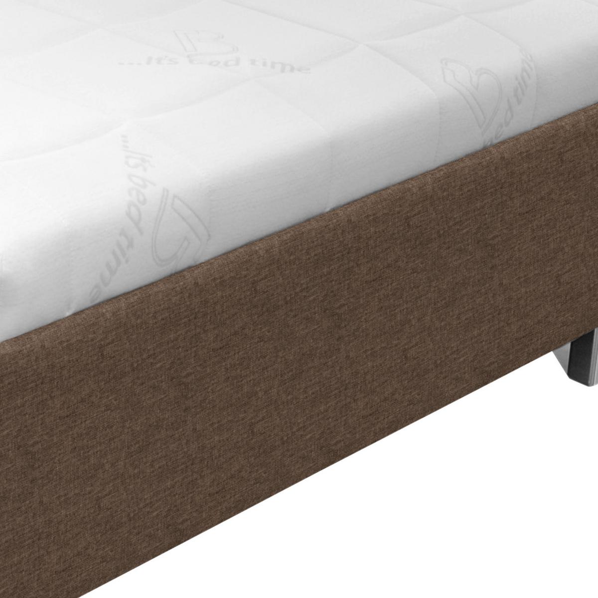 Tapecirani Krevet Stilo - bijela/boje kroma, drvo/tekstil (120/200cm)