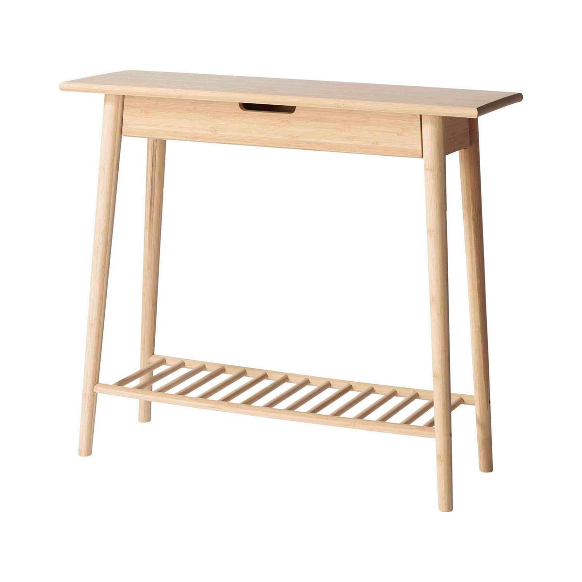 Konsolentisch Noble 2165002 - Naturfarben/Nickelfarben, Romantik / Landhaus, Holz (90/35/80cm) - MID.YOU