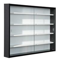 Hängevitrine Collecty ca. 80x60 cm Schwarz/Weiß - Schwarz/Weiß, Design, Glas/Holzwerkstoff (80/60/10cm) - MID.YOU