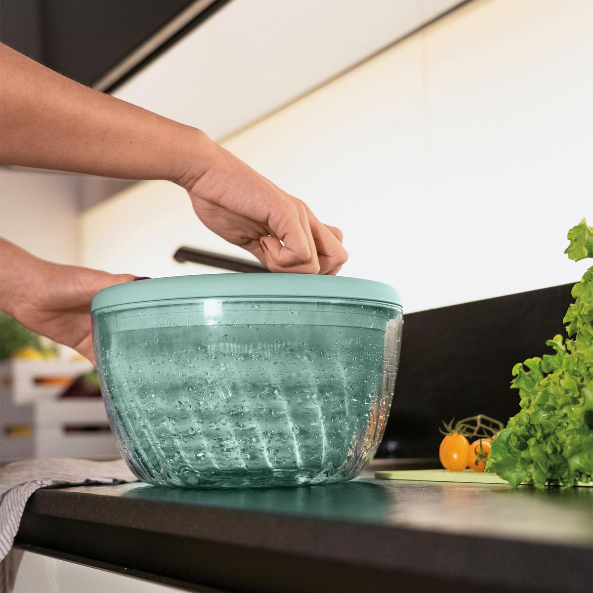 WIRÓWKA DO SAŁATY 170900175 - oliwkowa zieleń, Basics (26cm) - GUZZINI