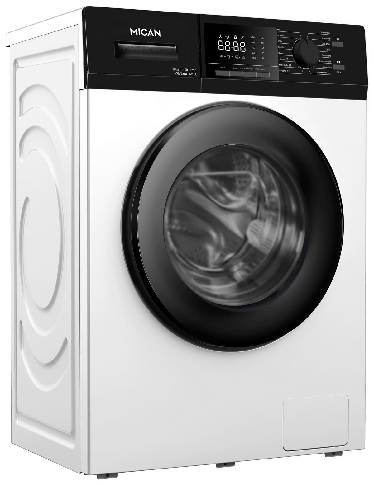 Waschmaschine WMT8DLDWBA - Weiß, Basics, Metall (52/59,5/85cm) - Mican
