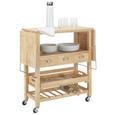 Servirni Voziček Olympus - hrast, umetna masa/les (75-145/87/37cm) - Mömax modern living Servirni Voziček Olympus - hrast, umetna masa/les (75-145/87/37cm) - Mömax modern living