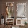 KLEDINGREK AMELIA -SB- - Wit, Modern, Metaal (67/185/32cm) - Mömax