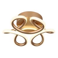 Led Stropna Svjetiljka Melisand - bijela/boje šampanjca, Design, metal/plastika (26/10cm) - Globo