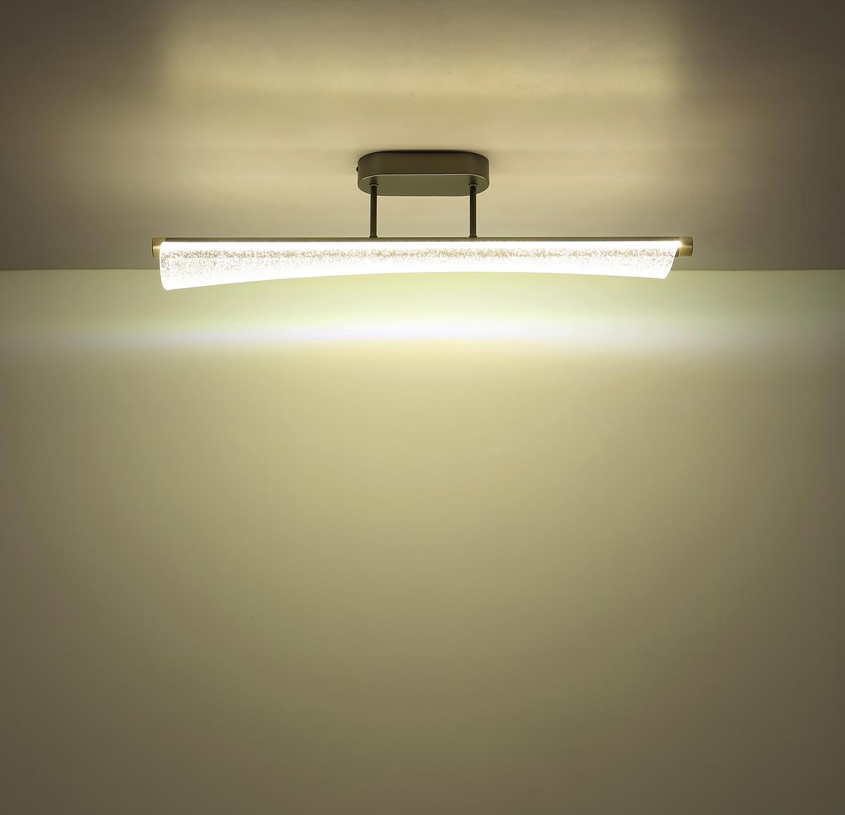 Led Mennyezeti Lámpa 68256d Malinda - nikkelszínű/antracit, Design, műanyag/fém (81/12/19cm) - Globo