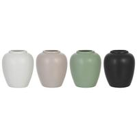 Vase Roko diverse Farben - Beige/Schwarz, Basics, Keramik (9,5/10,7cm) - Mömax