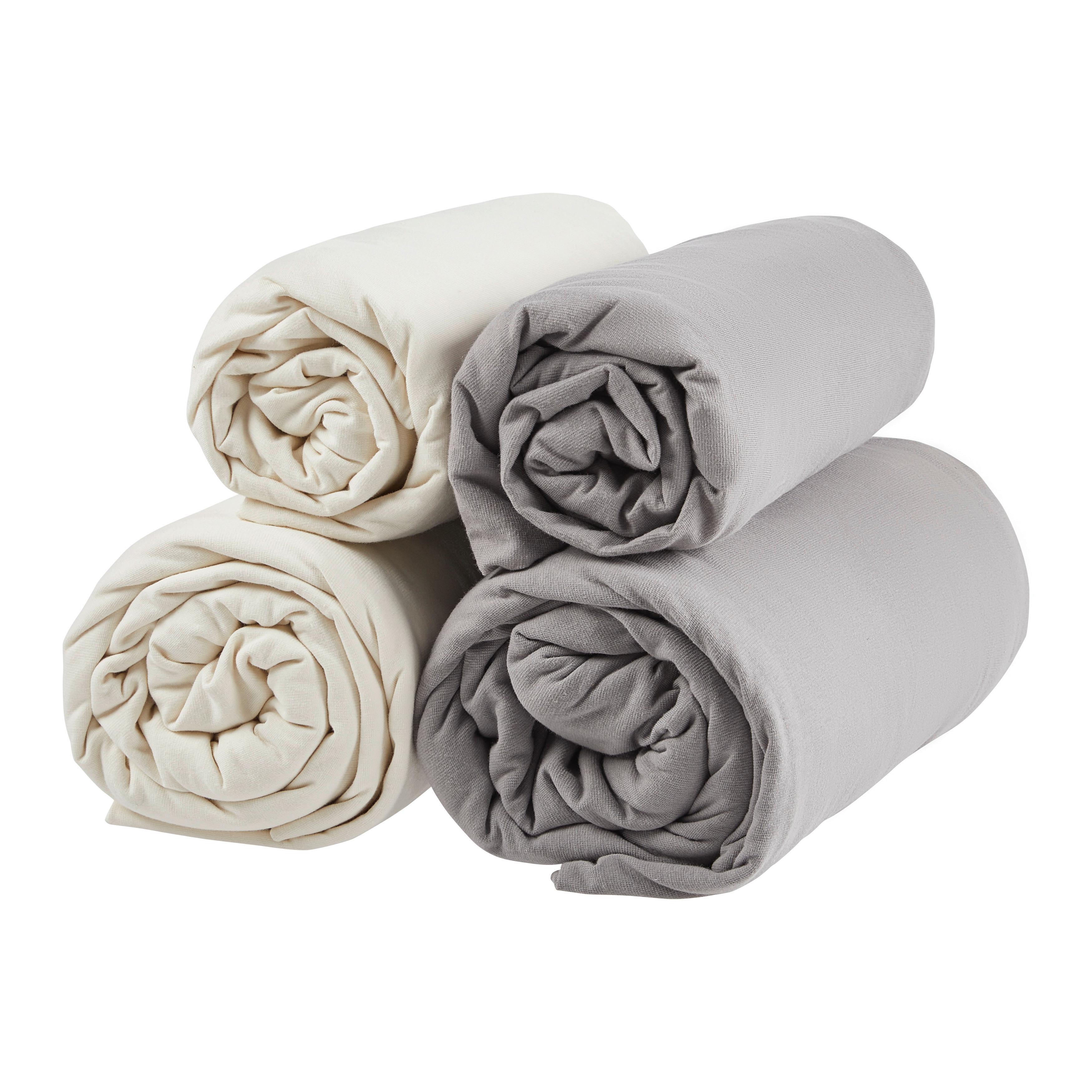 Spannleintuch Promo Naturfarben ca. 100x200cm - Naturfarben, Textil (100/200/30cm)