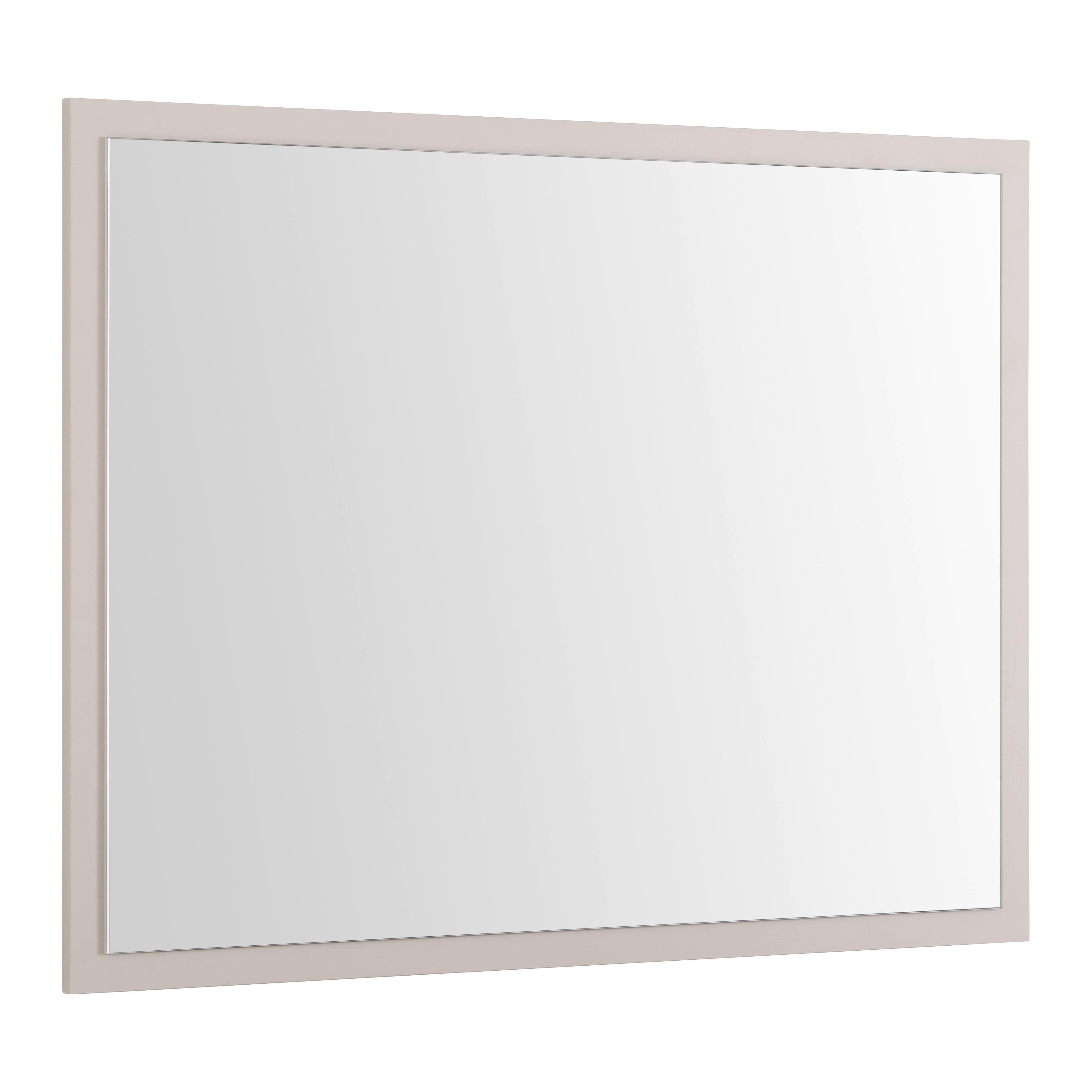 Oglindă de perete CANNES - cașmir, Modern, sticlă/material pe bază de lemn (90/70/2cm) - Modern Living