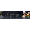SERVERINGSPANNA BLACK LINE - klar/svart, Klassisk, metall/glas (28/7,5cm) - Gourmesto
