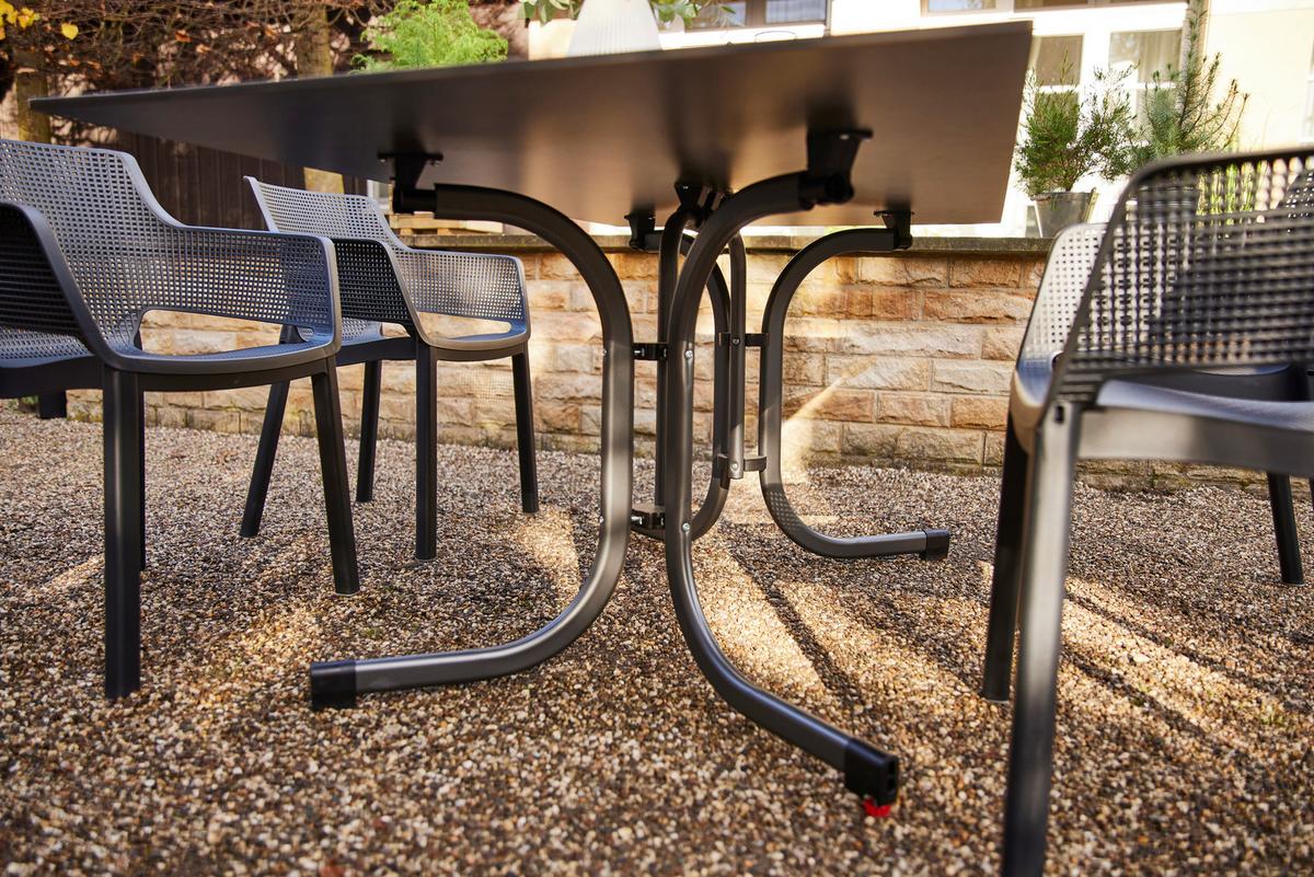 GARTENKLAPPTISCH K95703 - Anthrazit, KONVENTIONELL, Holzwerkstoff/Kunststoff (160/90/71cm) - Siena Garden