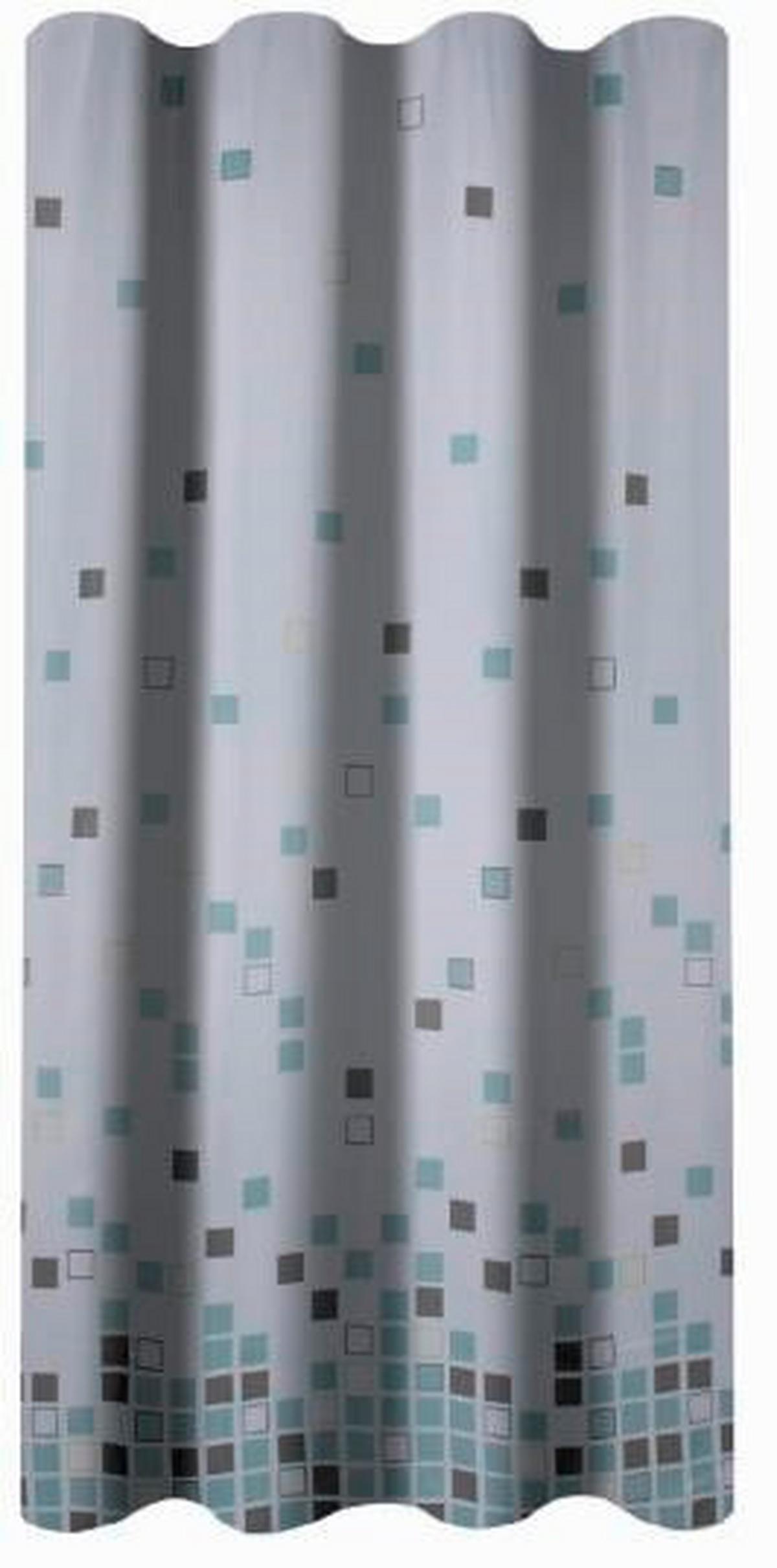 Zuhanyfüggöny Budget - kék, textil (180/200cm)