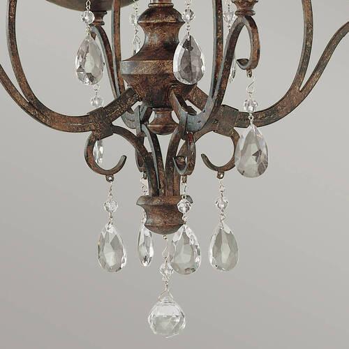 Luster Chateau - brončane boje, Konvencionalno, staklo/metal (42.2/51.2cm) - Elstead Lighting