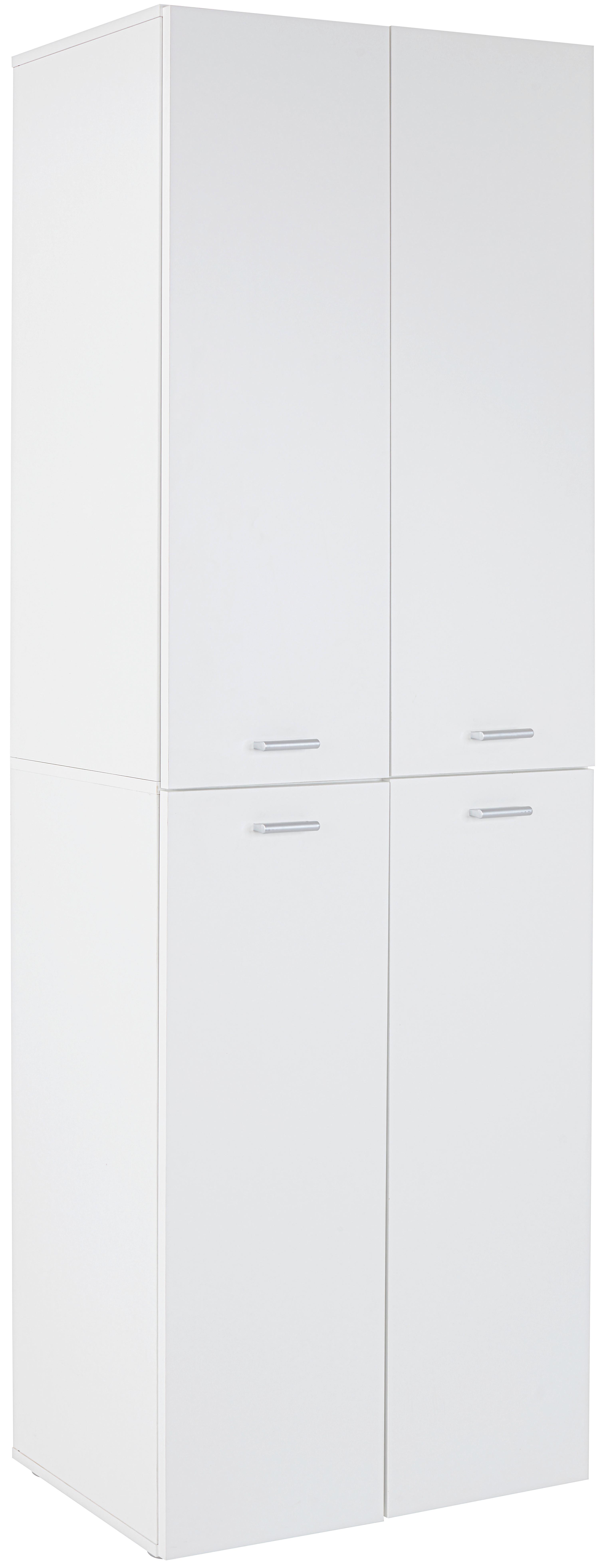 Ormar Za Cipele Elan - bijela/boje aluminija, Moderno, drvni materijal/plastika (70/200/36.6cm) - Modern Living