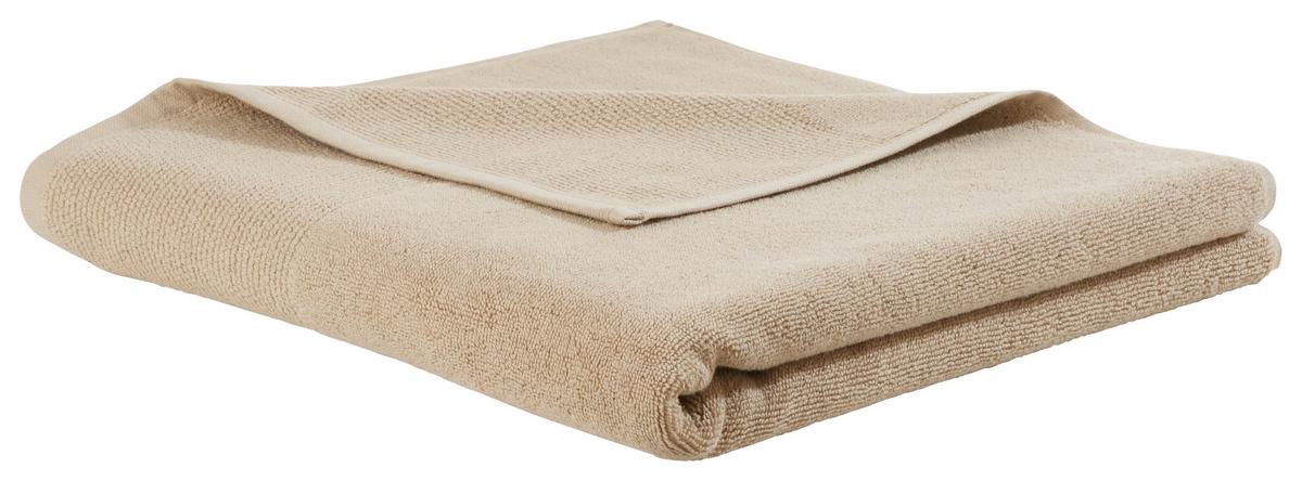 Duschtuch Olivia in Naturfarben ca. 70x140cm - Naturfarben, KONVENTIONELL, Textil (70/140cm) - Premium Living