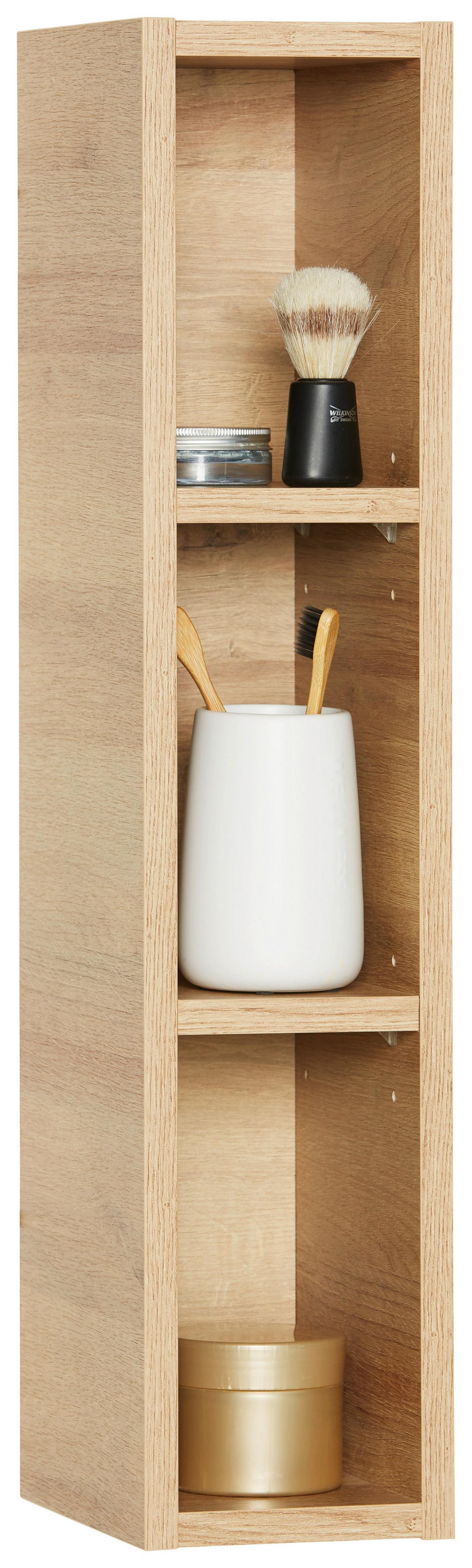 Wandregal in Eichefarben - Eichefarben, Modern, Holzwerkstoff (15/70/20cm) - Pelipal