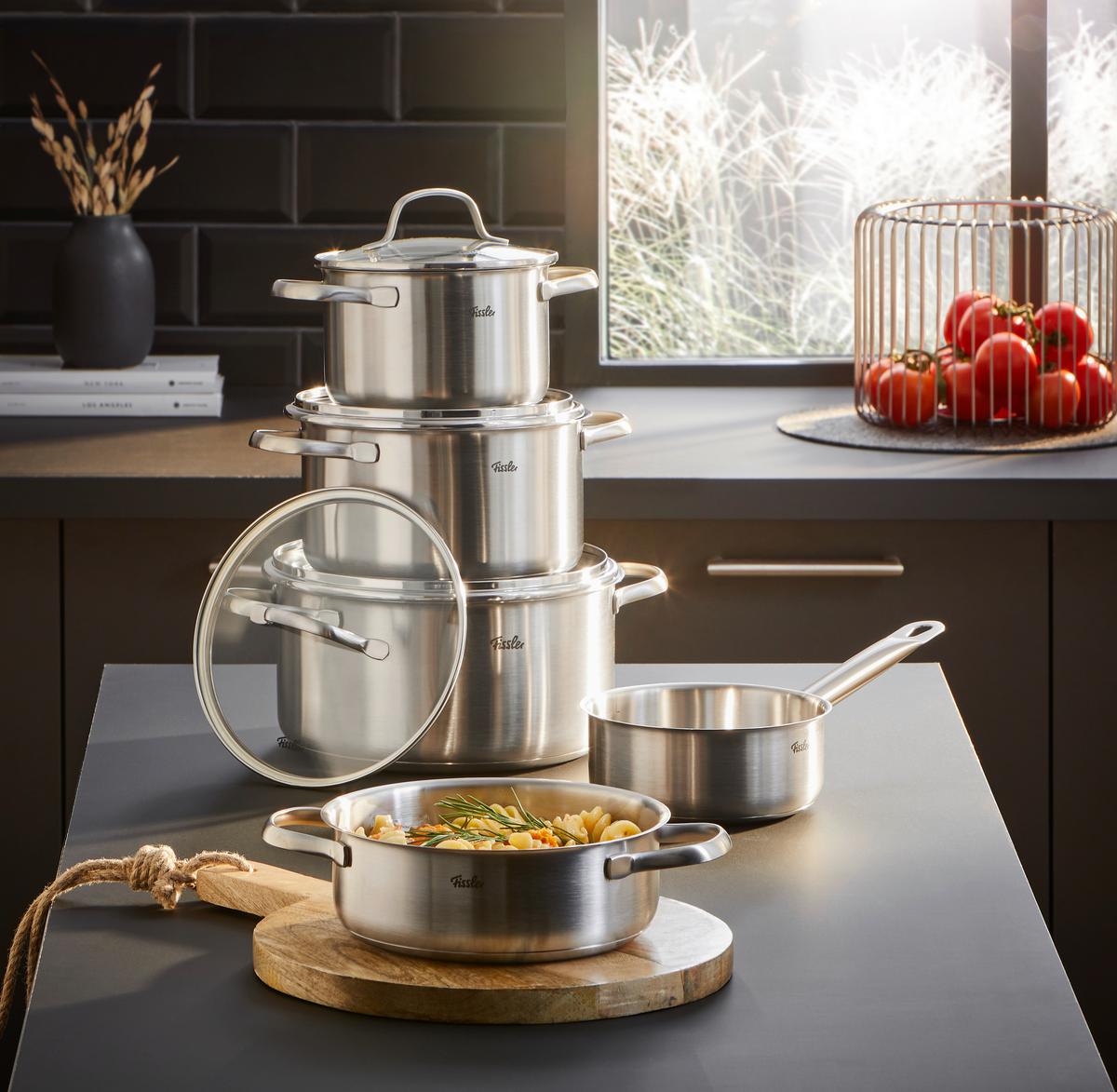 ZESTAW GARNKÓW 0401150500070 FISSLER - kolor srebrny, Basics, metal - Fissler