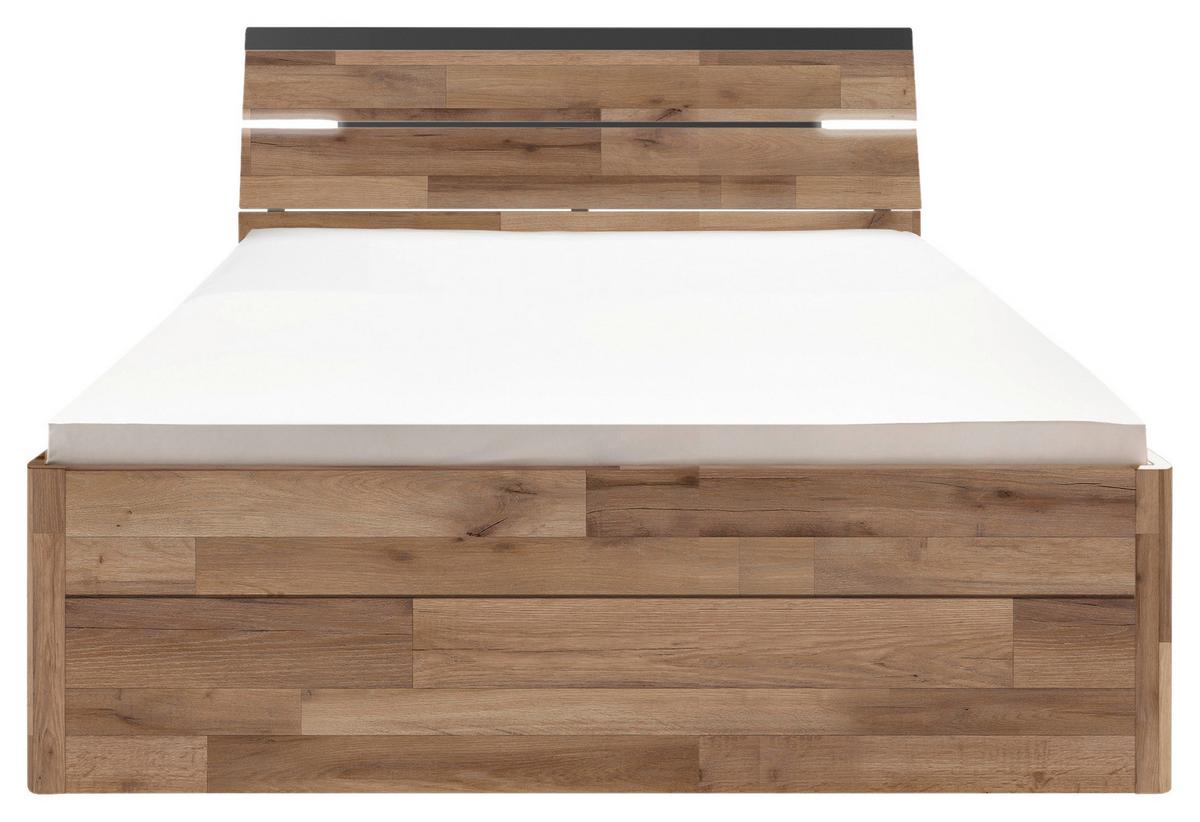 Postelja Mars, S Predali, 160x200 - temno siva/črna, Konvencionalno, umetna masa/leseni material (160/200cm) - MID.YOU