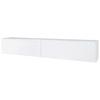 Lowboard ca. 180x30 cm mit LED Fischgräte Weiß - Weiß/Grau, Basics, Holzwerkstoff/Kunststoff (180/30/33cm) - P & B