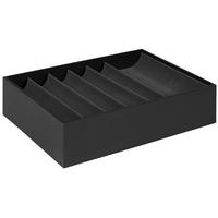 Cutie pentru bijuterii UNIT - S -EXT- - gri, Konventionell, textil/material pe bază de lemn (43/34/10,5cm) - Premium Living