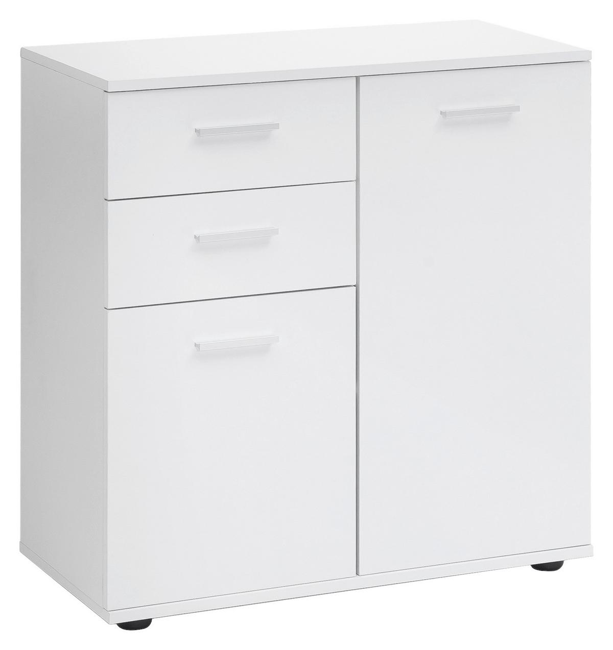 Komoda Svenja - barve aluminija, Konvencionalno, kovina/leseni material (71/78/35cm) - MID.YOU