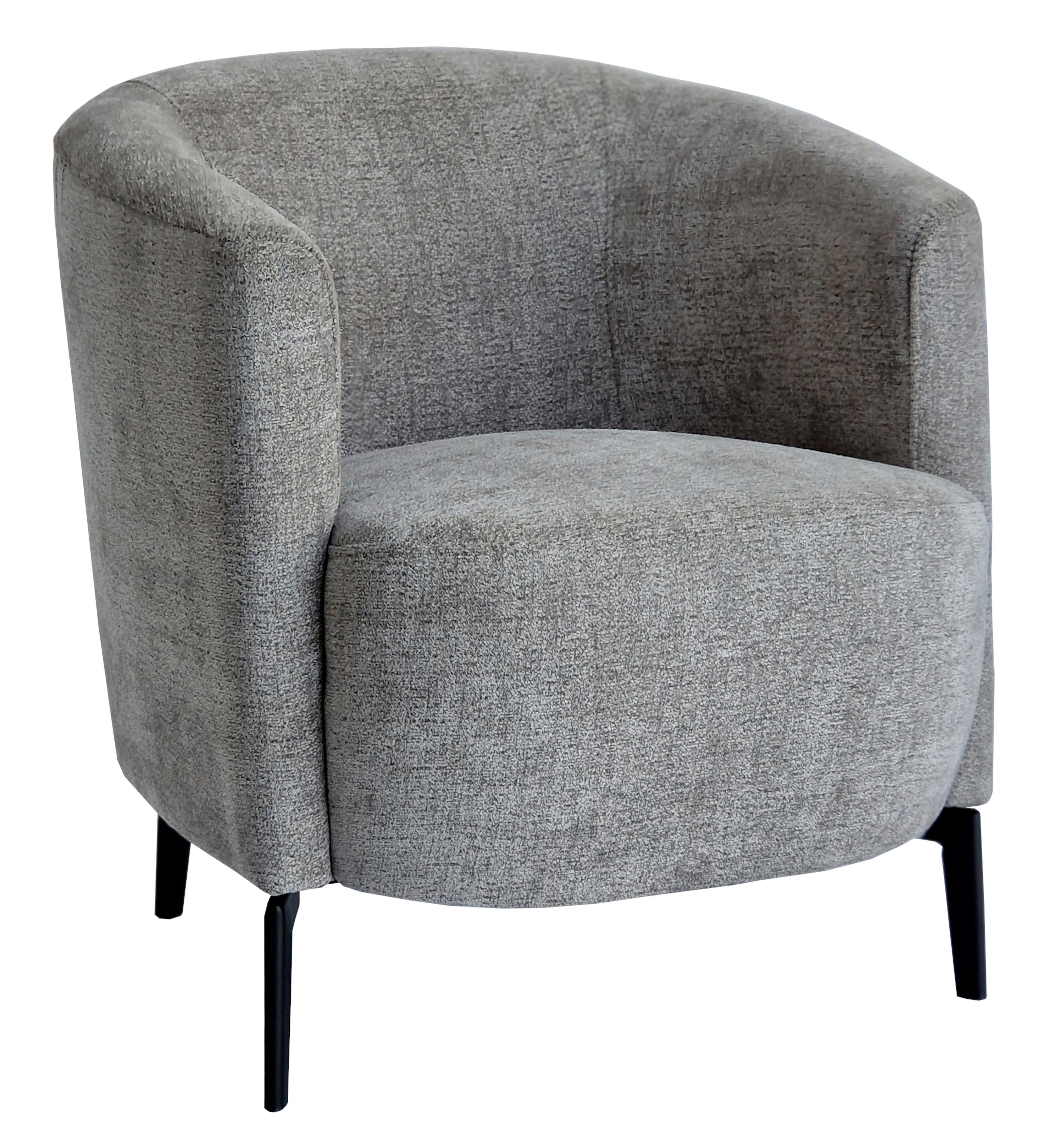 Fotelja Elba - siva/crna, tekstil/metal (70/76/72cm) - Modern Living