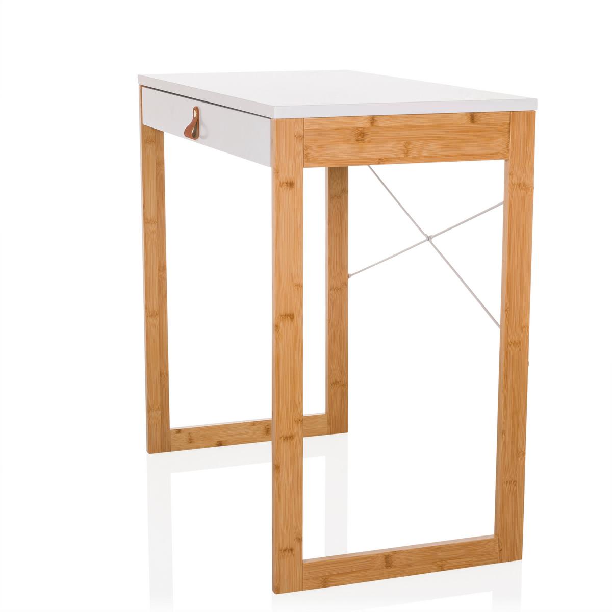 Pisalna Miza Tarolo, Bela - bela, Moderno, leseni material/les (80/75/42cm) - MID.YOU